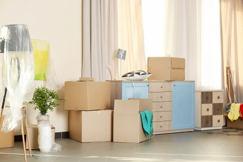 Professional removals team in Westminster preparing a home move