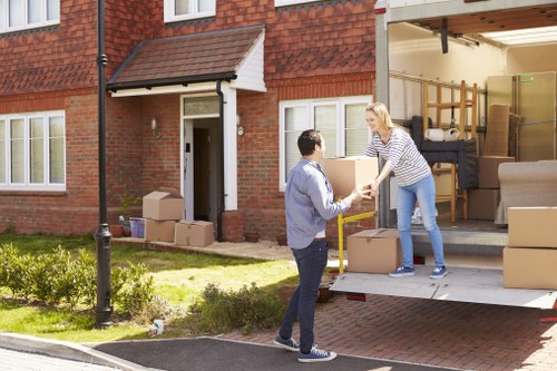 Removal team pricing a move from a Westminster apartment