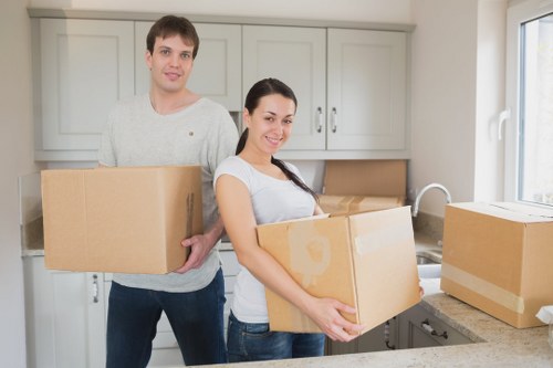 Boxed belongings prepared for a careful removals service in Westminster